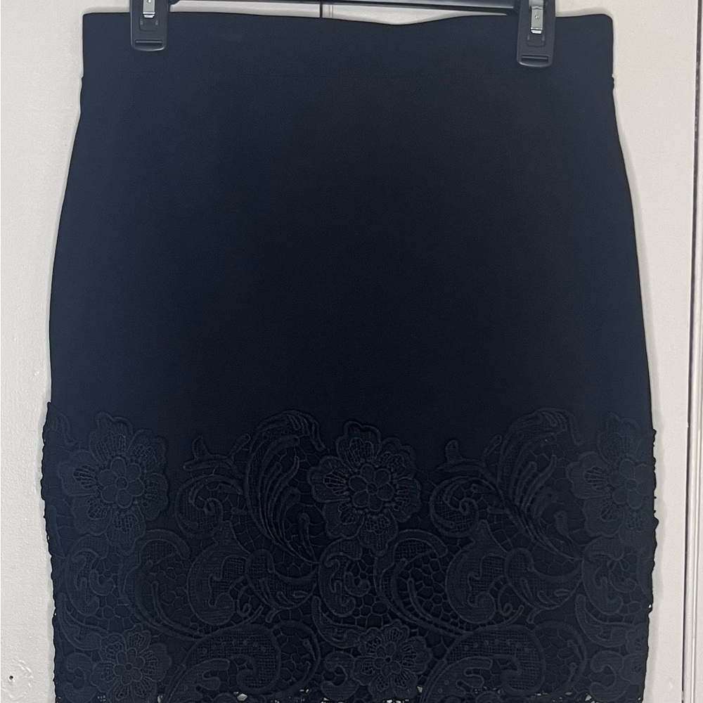 Elegant Black Lace Skirt